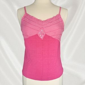 Y2k Da-nang Baby Doll Pink Cami Top